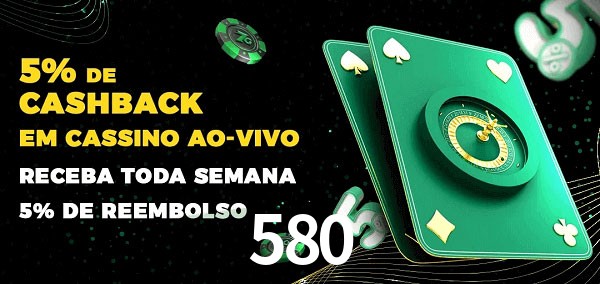 Promoções do cassino ao Vivo 580